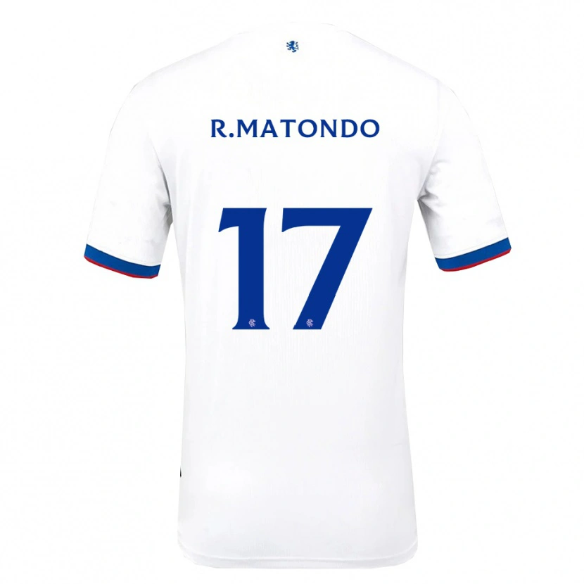 Danxen Pánské Rabbi Matondo #17 Bílá Červená Modrá Daleko Hráčské Dresy 2025/26 Dres