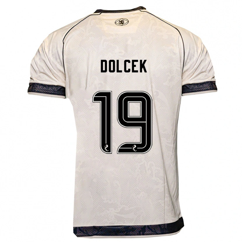Danxen Pánské Ivan Dolcek #19 Bílá Černá Daleko Hráčské Dresy 2025/26 Dres