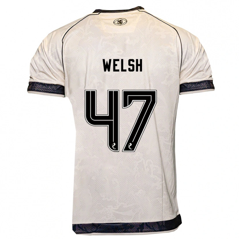 Danxen Pánské Harry Welsh #47 Bílá Černá Daleko Hráčské Dresy 2025/26 Dres