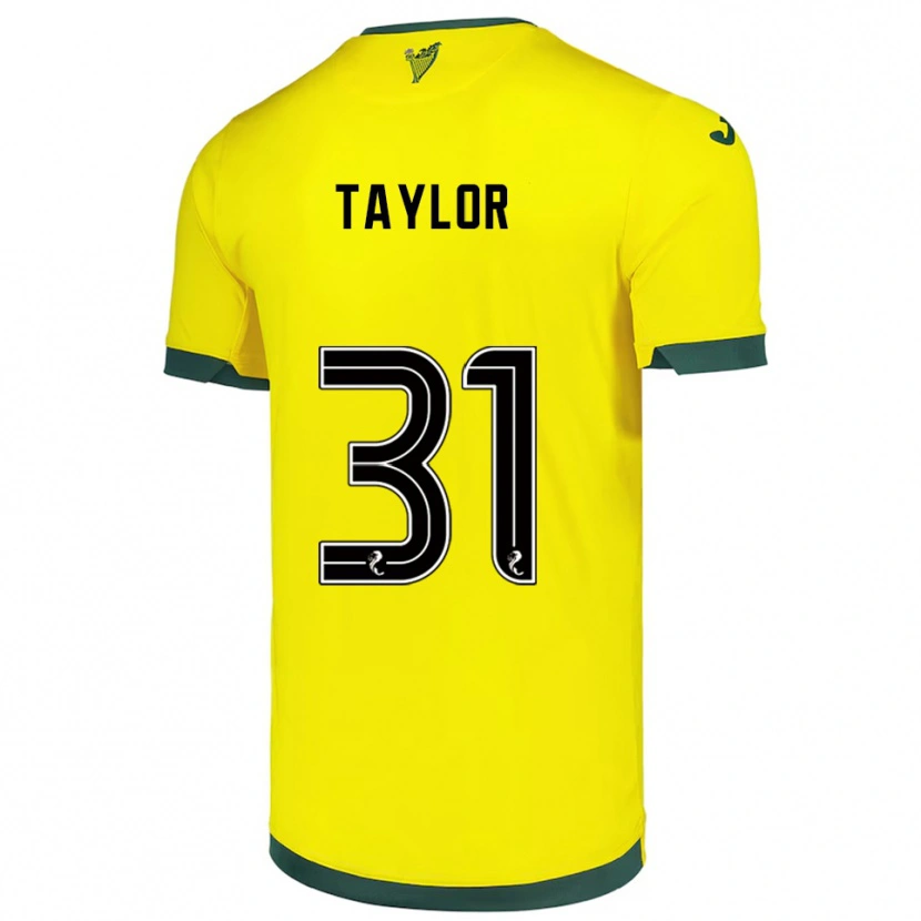 Danxen Pánské Linzi Taylor #31 Žlutá Zelená Daleko Hráčské Dresy 2025/26 Dres