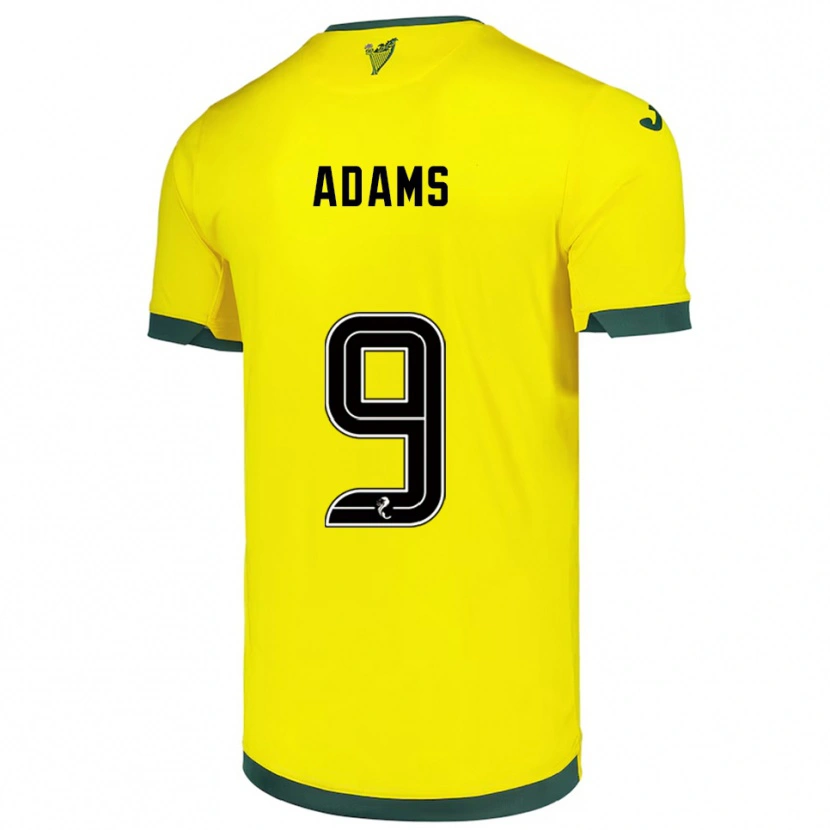 Danxen Pánské Eilidh Adams #9 Žlutá Zelená Daleko Hráčské Dresy 2025/26 Dres