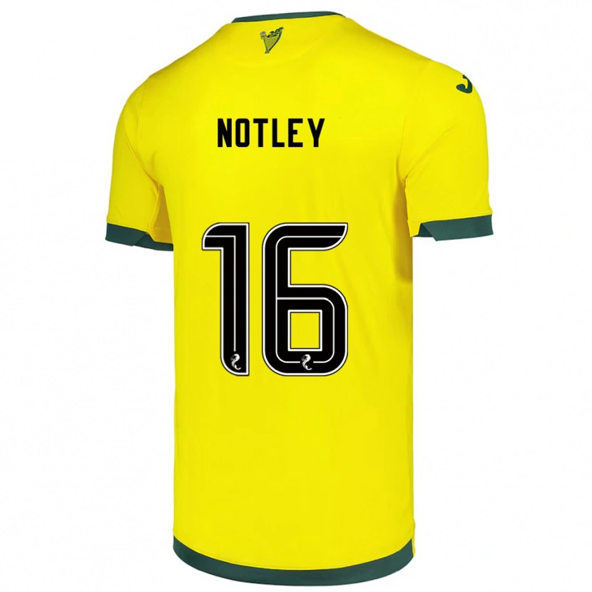 Danxen Pánské Ellis Notley #16 Žlutá Zelená Daleko Hráčské Dresy 2025/26 Dres