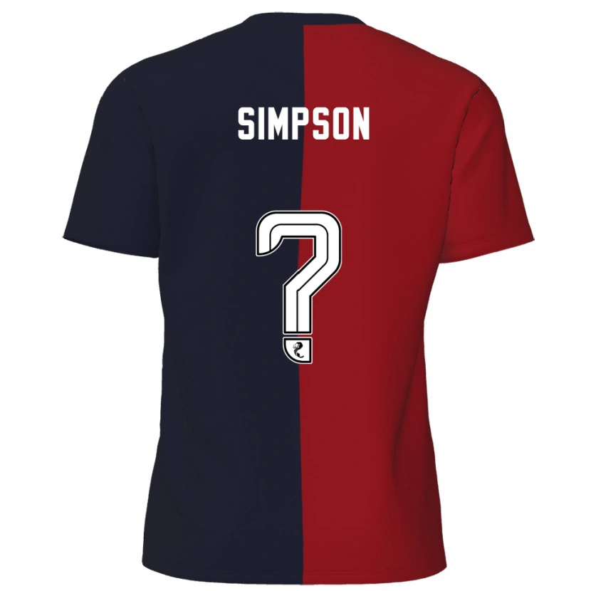 Danxen Pánské Noah Simpson #0 Červená Námořnická Daleko Hráčské Dresy 2025/26 Dres