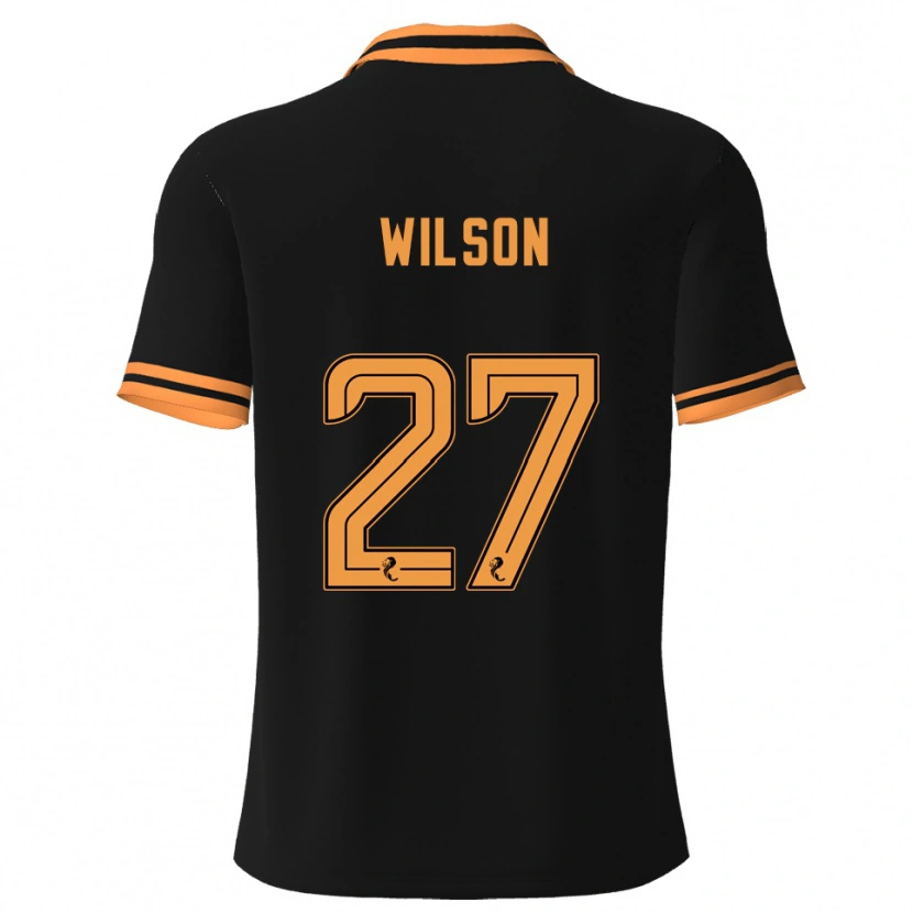 Danxen Pánské Danny Wilson #27 Černá Žlutá Daleko Hráčské Dresy 2025/26 Dres