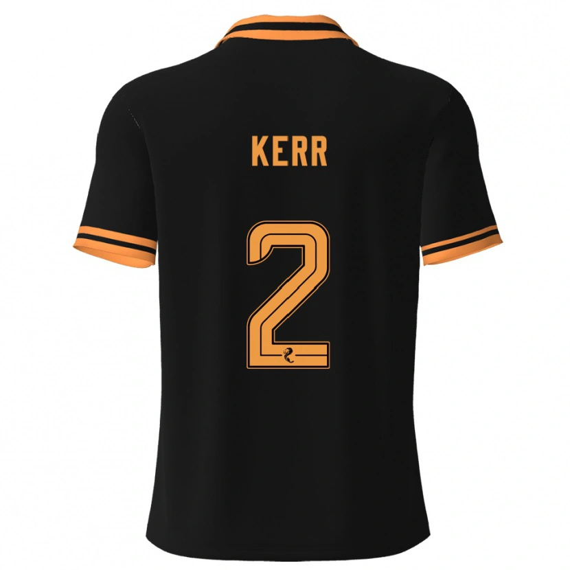 Danxen Pánské Cammy Kerr #2 Černá Žlutá Daleko Hráčské Dresy 2025/26 Dres