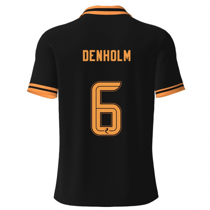 Danxen Pánské Aidan Denholm #6 Černá Žlutá Daleko Hráčské Dresy 2025/26 Dres
