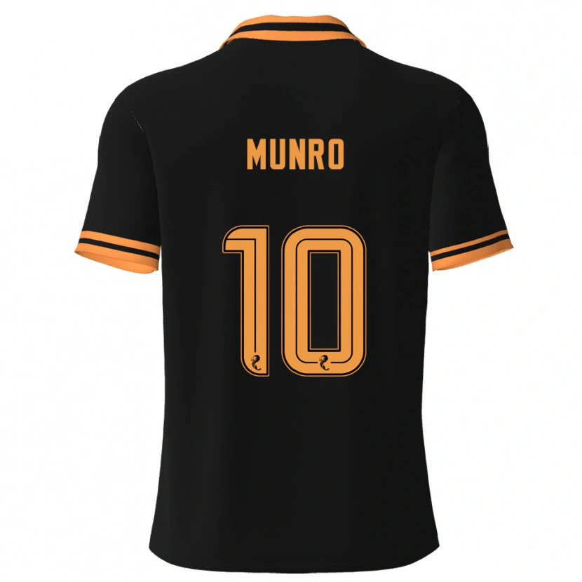Danxen Pánské Vhairi Munro #10 Černá Žlutá Daleko Hráčské Dresy 2025/26 Dres