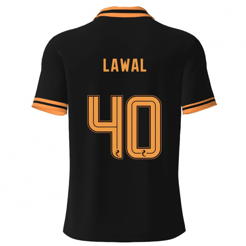 Danxen Pánské Samson Lawal #40 Černá Žlutá Daleko Hráčské Dresy 2025/26 Dres
