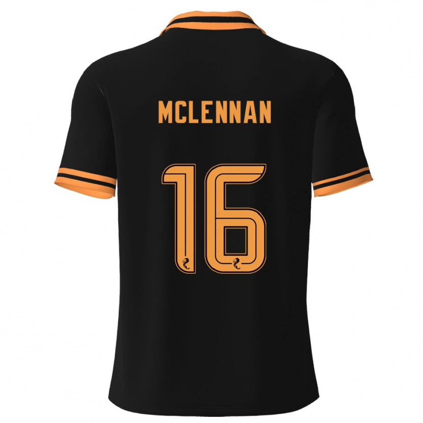 Danxen Pánské Connor Mclennan #16 Černá Žlutá Daleko Hráčské Dresy 2025/26 Dres