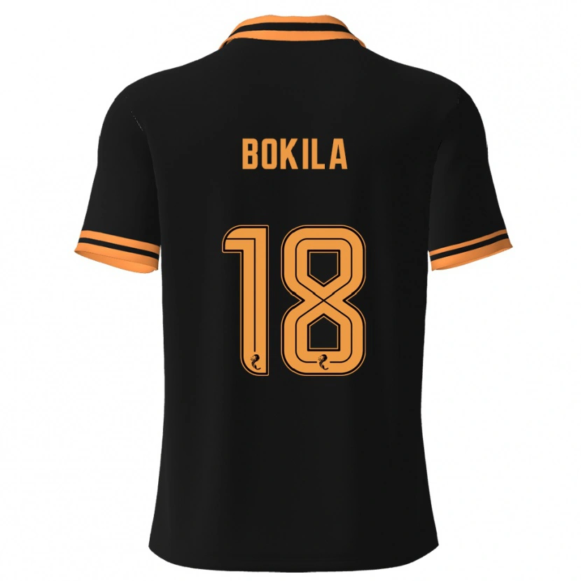 Danxen Pánské Jeremy Bokila #18 Černá Žlutá Daleko Hráčské Dresy 2025/26 Dres