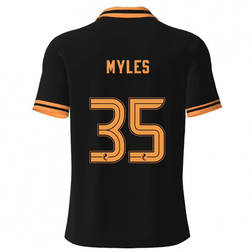 Danxen Pánské Evan Myles #35 Černá Žlutá Daleko Hráčské Dresy 2025/26 Dres