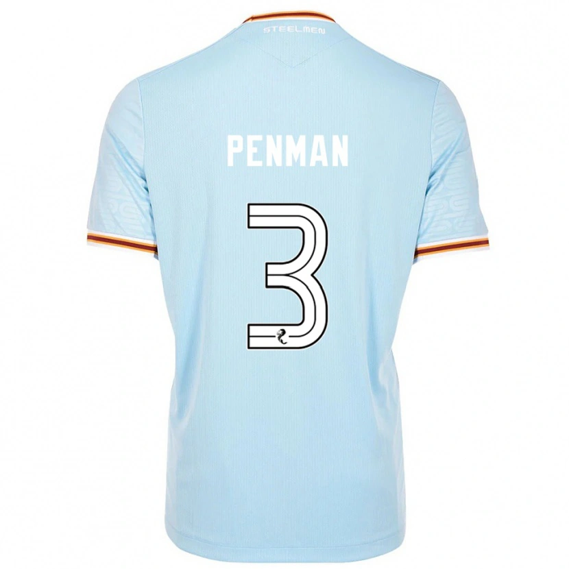 Danxen Pánské Jenna Penman #3 Nebesky Modrá Daleko Hráčské Dresy 2025/26 Dres
