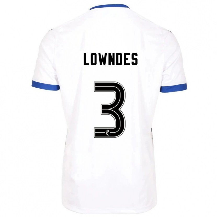 Danxen Pánské Thomas Lowndes #3 Bílá Modrá Daleko Hráčské Dresy 2025/26 Dres