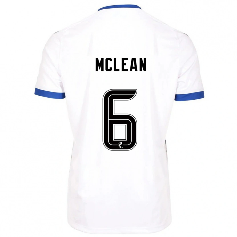 Danxen Pánské Elvie Mclean #6 Bílá Modrá Daleko Hráčské Dresy 2025/26 Dres