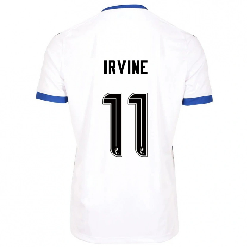 Danxen Pánské Niamh Irvine #11 Bílá Modrá Daleko Hráčské Dresy 2025/26 Dres