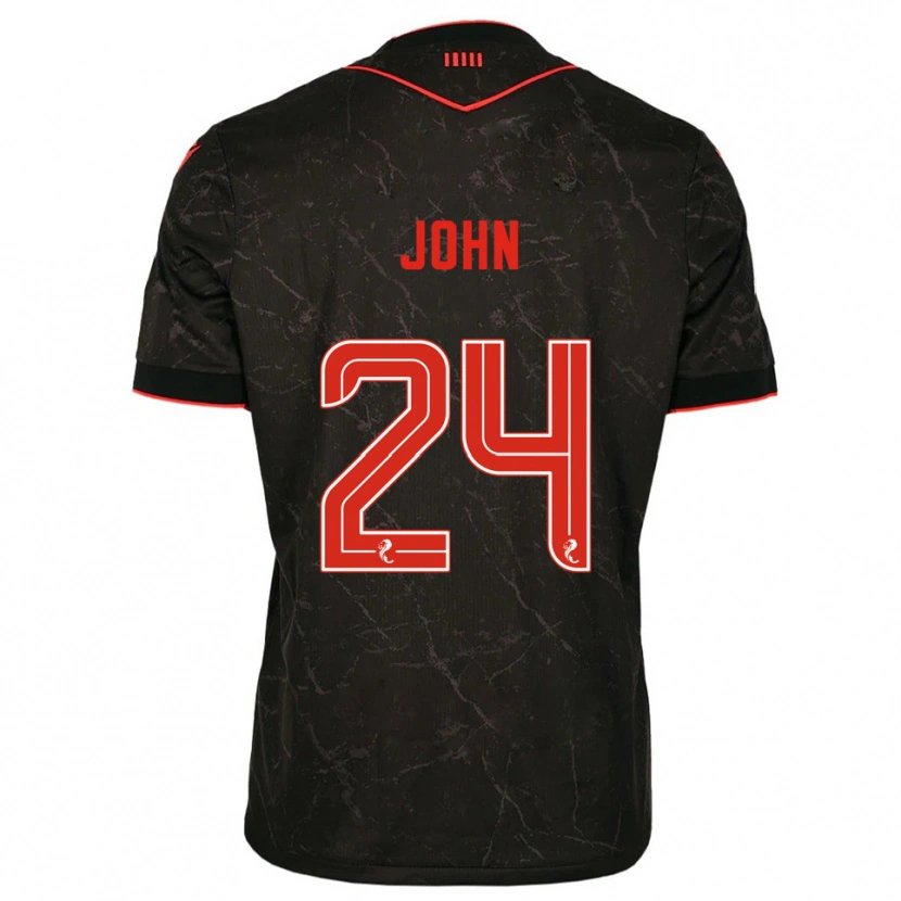 Danxen Pánské Declan John #24 Černá Červená Daleko Hráčské Dresy 2025/26 Dres