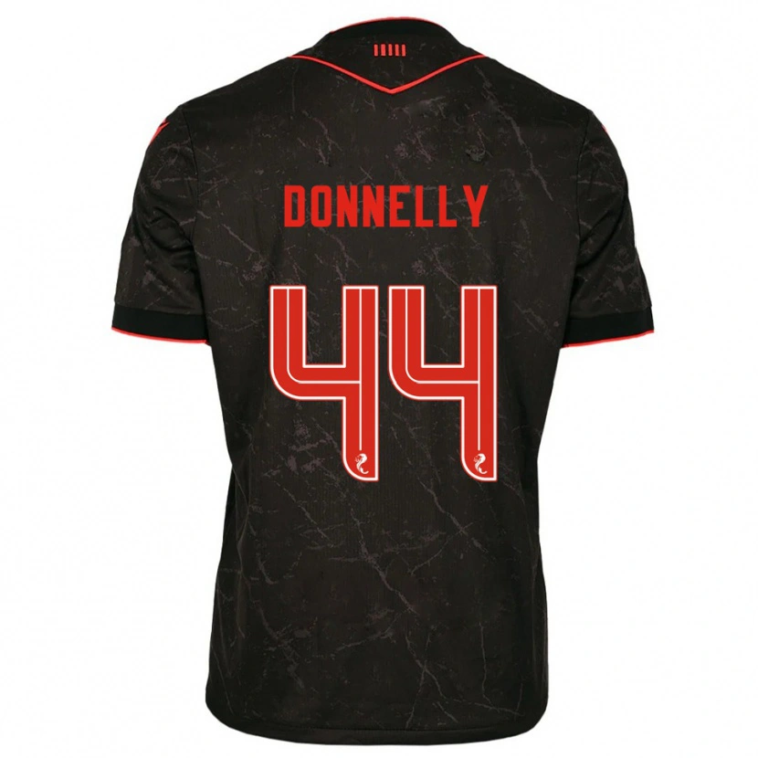 Danxen Pánské Liam Donnelly #44 Černá Červená Daleko Hráčské Dresy 2025/26 Dres
