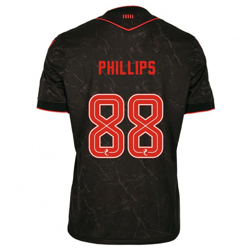 Danxen Pánské Killian Phillips #88 Černá Červená Daleko Hráčské Dresy 2025/26 Dres