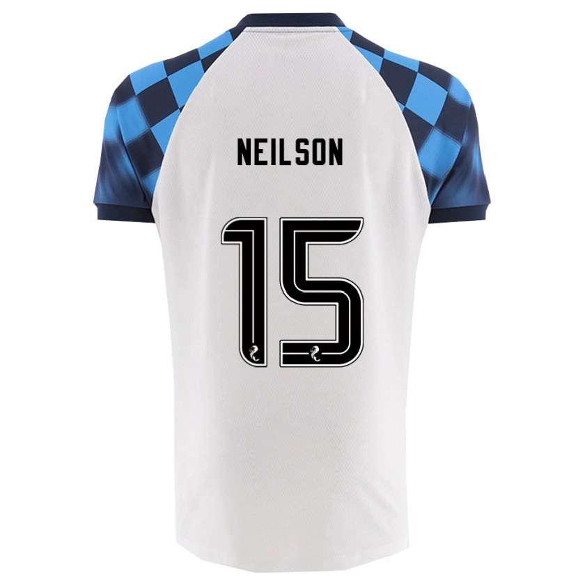 Danxen Pánské Lewis Neilson #15 Bílá Nebesky Modrá Daleko Hráčské Dresy 2025/26 Dres