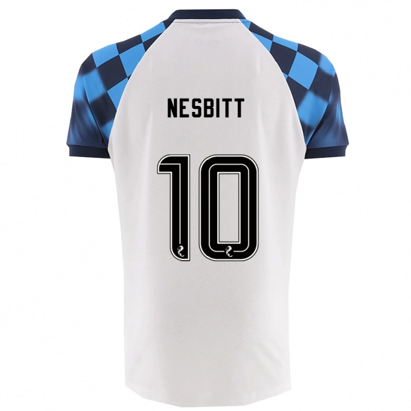 Danxen Pánské Aidan Nesbitt #10 Bílá Nebesky Modrá Daleko Hráčské Dresy 2025/26 Dres