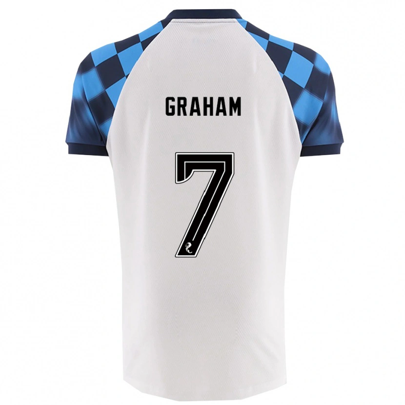 Danxen Pánské Brian Graham #7 Bílá Nebesky Modrá Daleko Hráčské Dresy 2025/26 Dres