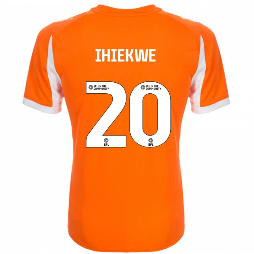 Danxen Dámské Michael Ihiekwe #20 Oranžová Bílá Domů Hráčské Dresy 2025/26 Dres