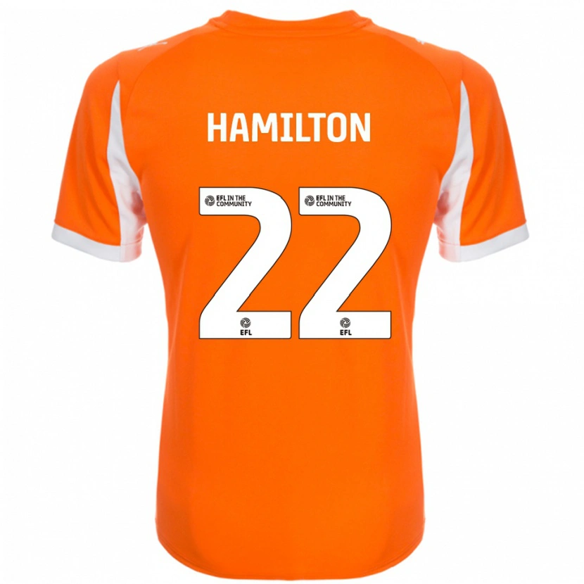 Danxen Dámské Cj Hamilton #22 Oranžová Bílá Domů Hráčské Dresy 2025/26 Dres
