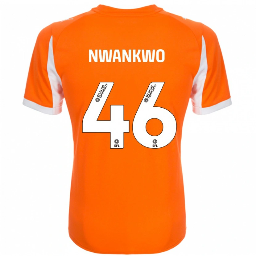 Danxen Dámské Oluchukwu Nwankwo #46 Oranžová Bílá Domů Hráčské Dresy 2025/26 Dres