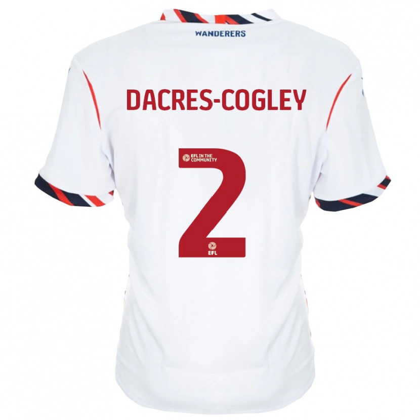 Danxen Dámské Josh Dacres-Cogley #2 Bílá Červená Domů Hráčské Dresy 2025/26 Dres