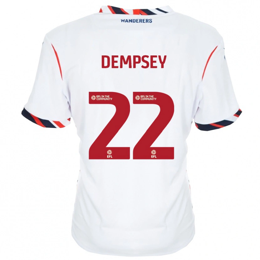 Danxen Dámské Kyle Dempsey #22 Bílá Červená Domů Hráčské Dresy 2025/26 Dres