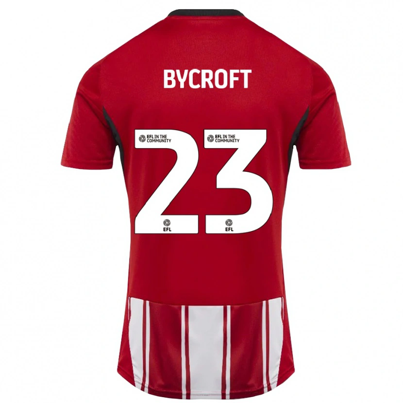 Danxen Dámské Jack Bycroft #23 Červená Bílá Černá Domů Hráčské Dresy 2025/26 Dres