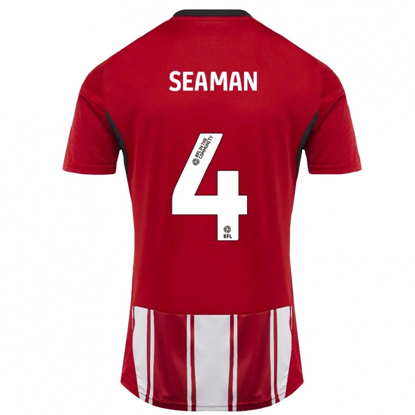 Danxen Dámské Jaydee Seaman #4 Červená Bílá Černá Domů Hráčské Dresy 2025/26 Dres