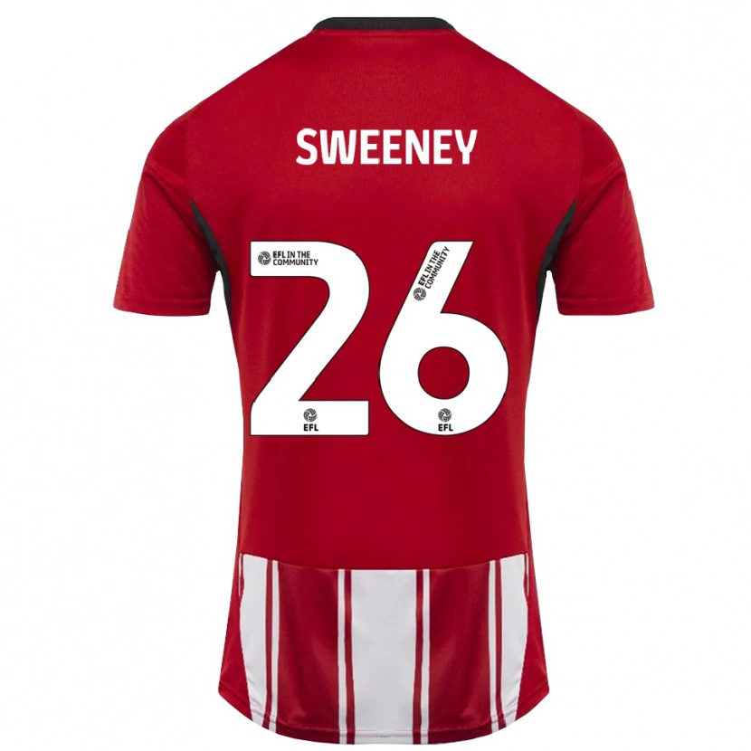 Danxen Dámské Pierce Sweeney #26 Červená Bílá Černá Domů Hráčské Dresy 2025/26 Dres