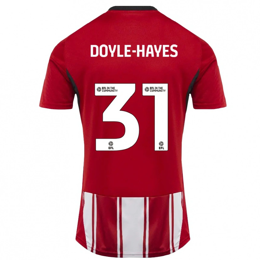 Danxen Dámské Jake Doyle-Hayes #31 Červená Bílá Černá Domů Hráčské Dresy 2025/26 Dres