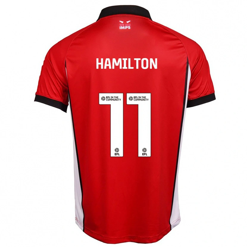 Danxen Dámské Ethan Hamilton #11 Červená Bílá Domů Hráčské Dresy 2025/26 Dres