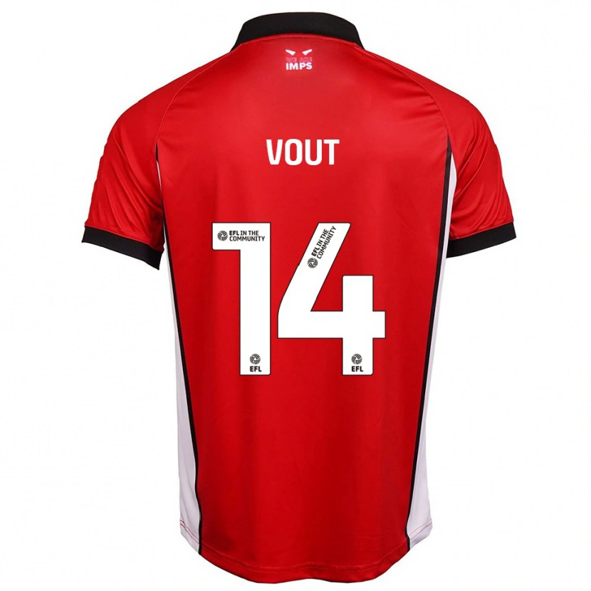 Danxen Dámské Leo Vout #14 Červená Bílá Domů Hráčské Dresy 2025/26 Dres