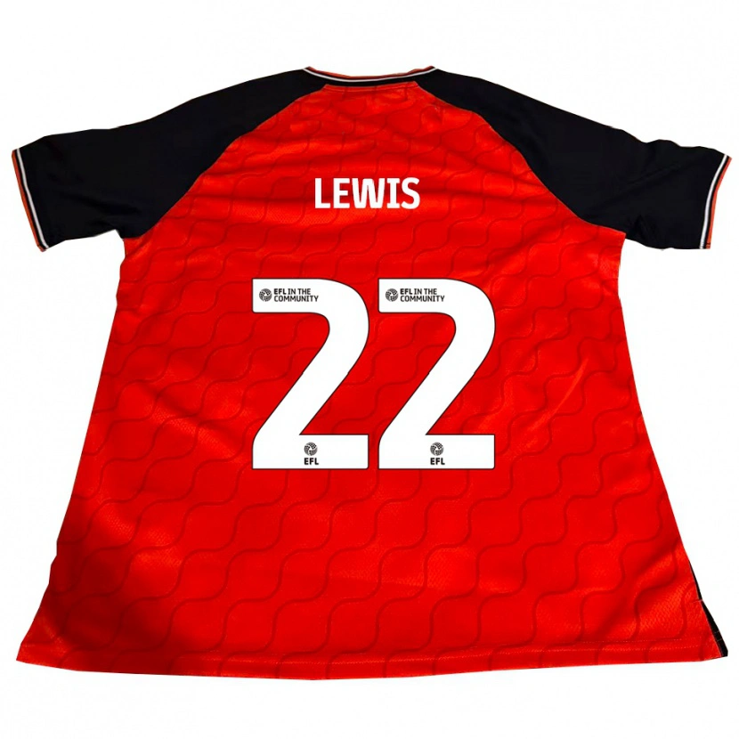 Danxen Dámské Shanice Lewis #22 Oranžová Černá Bílá Domů Hráčské Dresy 2025/26 Dres