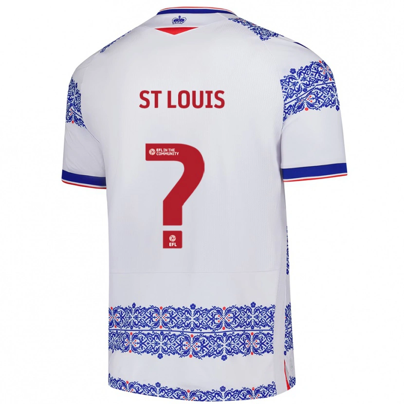 Danxen Dámské T'shay St Louis #0 Bílá Modrá Domů Hráčské Dresy 2025/26 Dres
