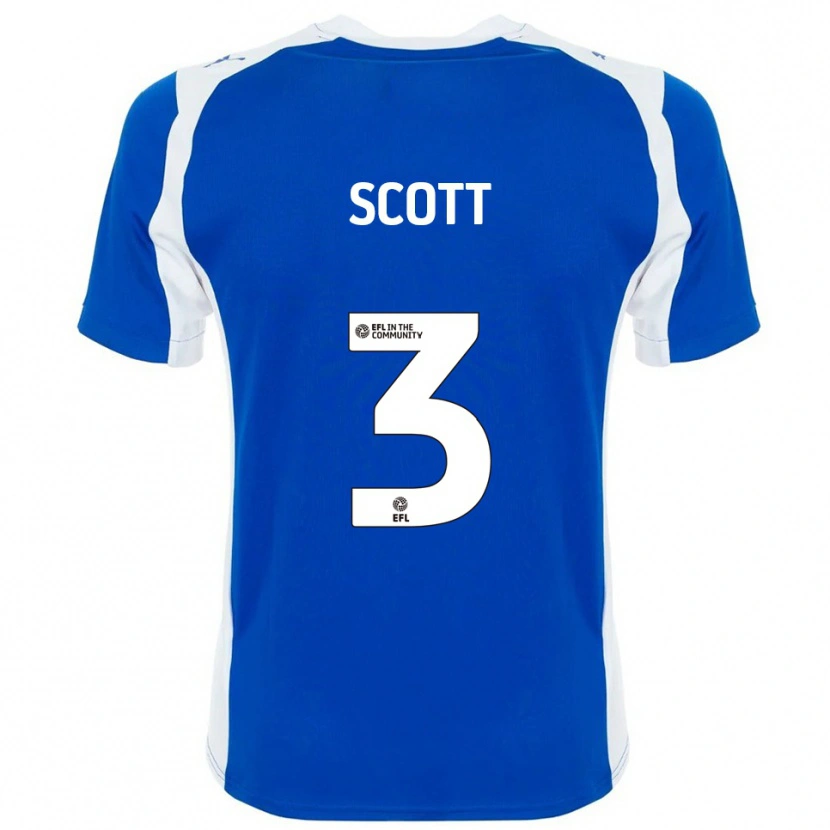 Danxen Dámské Holly Scott #3 Modrá Bílá Domů Hráčské Dresy 2025/26 Dres