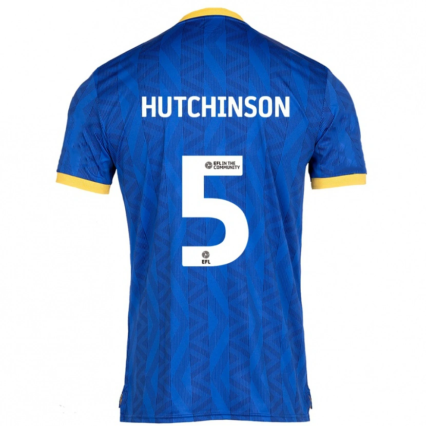 Danxen Dámské Sam Hutchinson #5 Námořnická Žlutá Domů Hráčské Dresy 2025/26 Dres