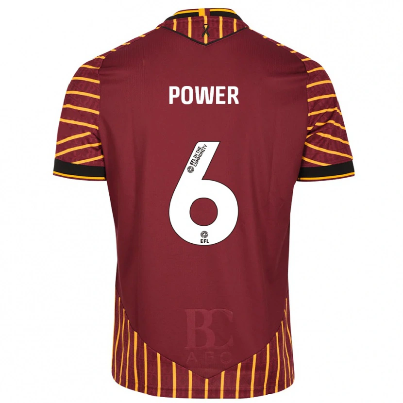 Danxen Dámské Max Power #6 Oranžová Vínová Domů Hráčské Dresy 2025/26 Dres