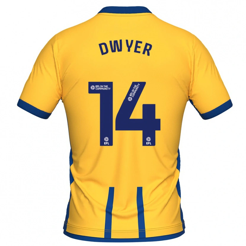Danxen Dámské Dom Dwyer #14 Žlutá Modrá Domů Hráčské Dresy 2025/26 Dres