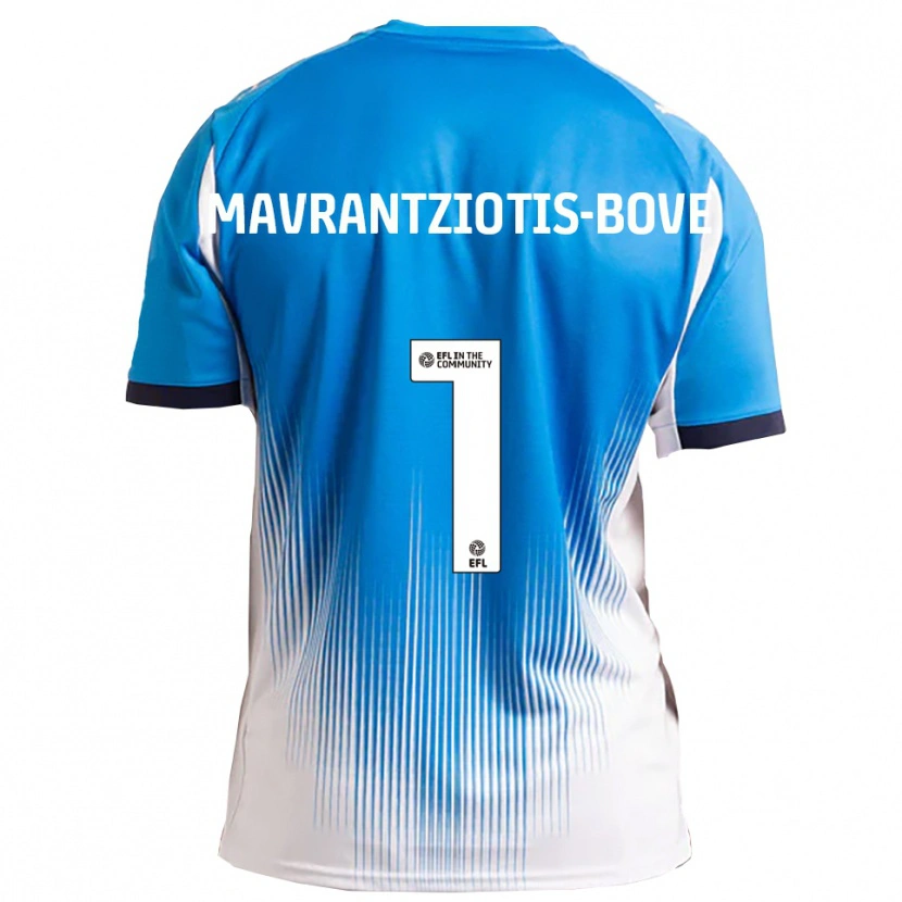 Danxen Dámské Kane Mavrantziotis-Bove #1 Modrá Bílá Domů Hráčské Dresy 2025/26 Dres