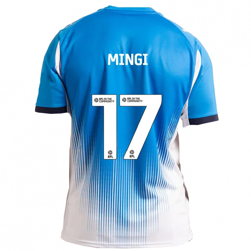 Danxen Dámské Jay Mingi #17 Modrá Bílá Domů Hráčské Dresy 2025/26 Dres