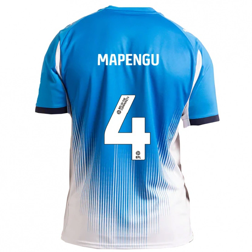 Danxen Dámské Nathaniel Mapengu #4 Modrá Bílá Domů Hráčské Dresy 2025/26 Dres