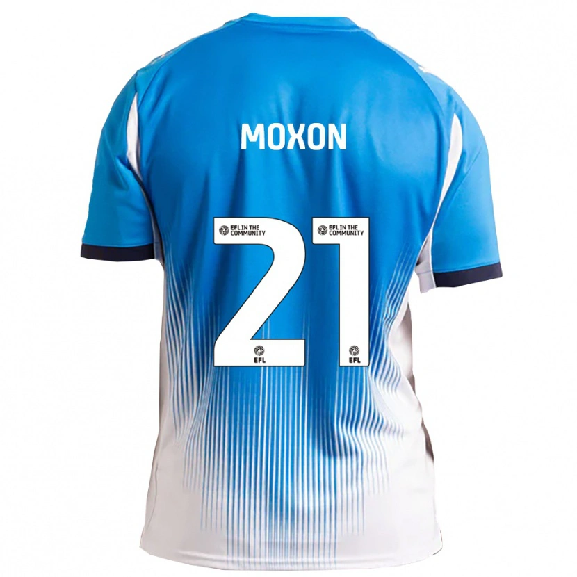 Danxen Dámské Owen Moxon #21 Modrá Bílá Domů Hráčské Dresy 2025/26 Dres