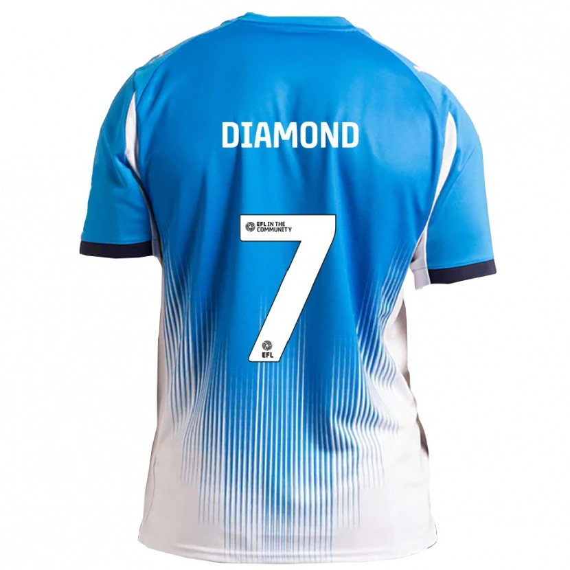 Danxen Dámské Jack Diamond #7 Modrá Bílá Domů Hráčské Dresy 2025/26 Dres