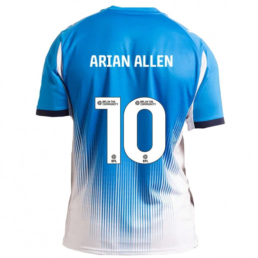 Danxen Dámské Arian Allen #10 Modrá Bílá Domů Hráčské Dresy 2025/26 Dres
