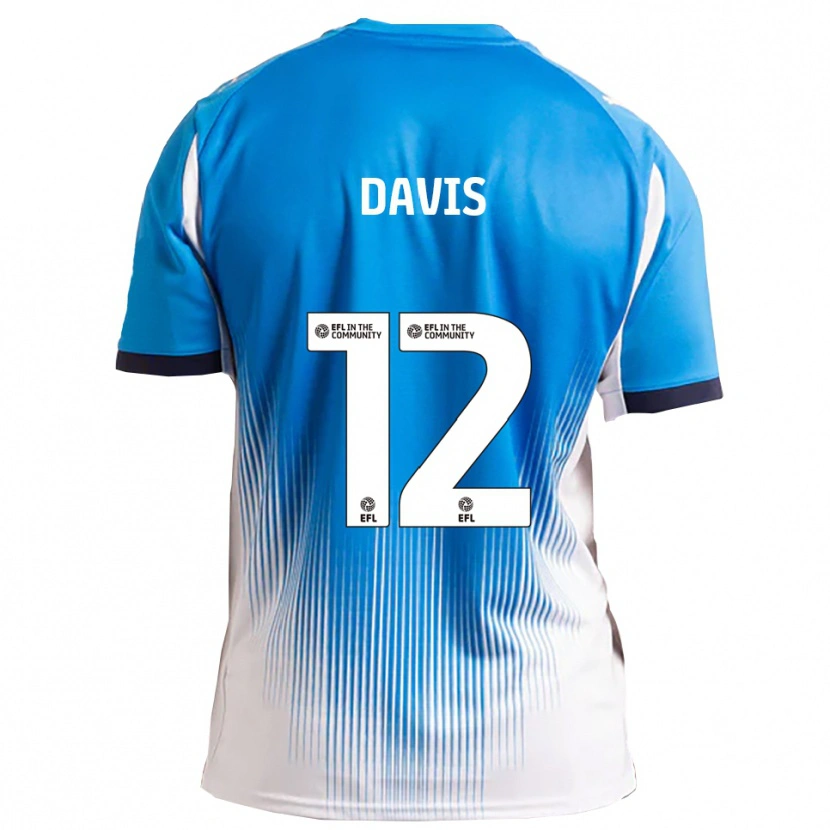 Danxen Dámské Archie Davis #12 Modrá Bílá Domů Hráčské Dresy 2025/26 Dres