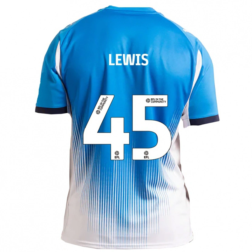 Danxen Dámské Jake Lewis #45 Modrá Bílá Domů Hráčské Dresy 2025/26 Dres